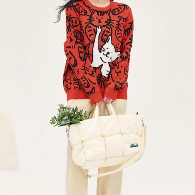 Pull Doux Avec Motifs Adorables De Chats 1 Pull Doux Avec Motifs Adorables De Chats