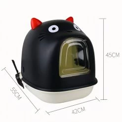 Bac à Litière Fermé En Forme De Chat 9 Bac à Litière Fermé En Forme De Chat -Couchages pour chats Magasin bac a litiere ferme en forme de chat 4