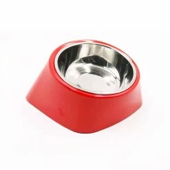 Bol Antidérapant Incliné En Acier Inoxydable 15 Bol Antidérapant Incliné En Acier Inoxydable -Couchages pour chats Magasin bol antiderapant incline en acier inoxydable rouge