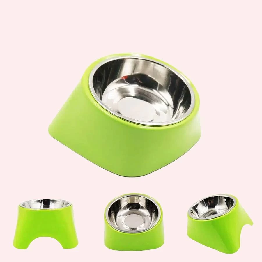 Bol Antidérapant Incliné En Acier Inoxydable 1 Bol Antidérapant Incliné En Acier Inoxydable