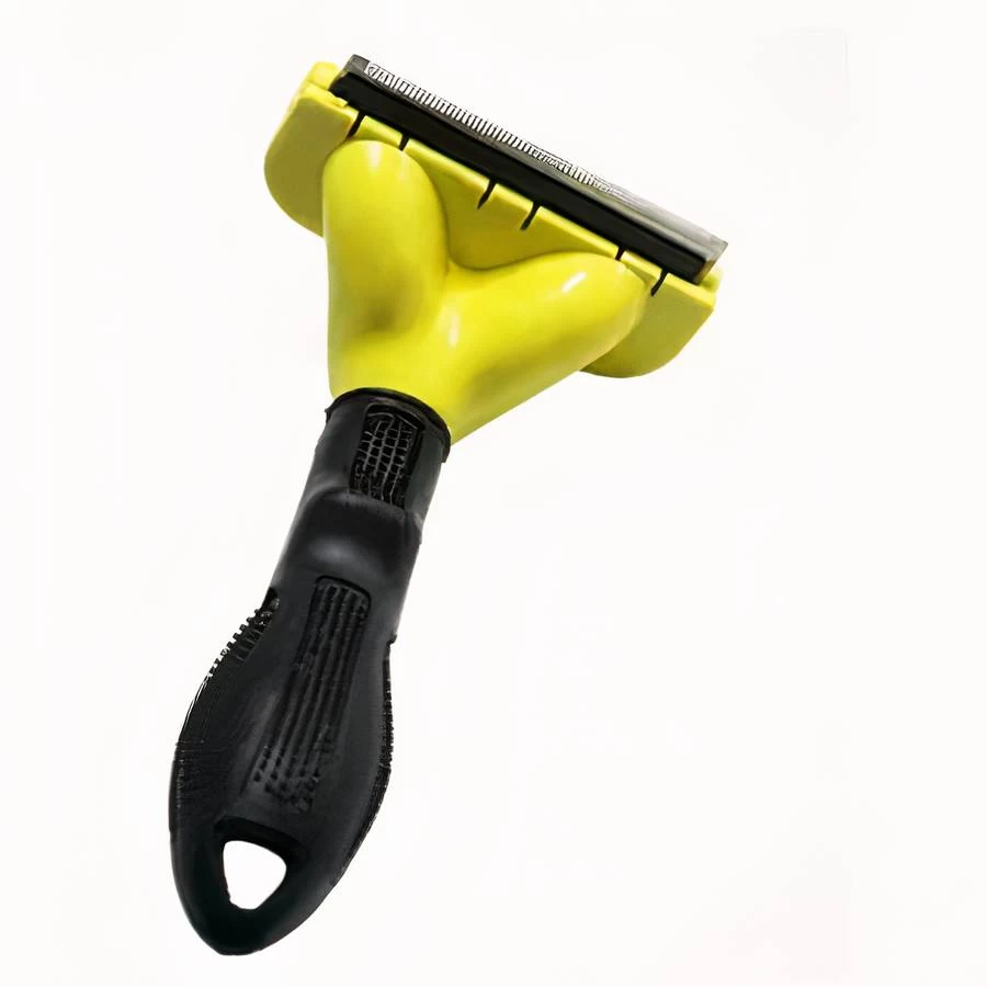 Brosse à Poils Jaune Pour Chat 2 Brosse à Poils Jaune Pour Chat – Image 2