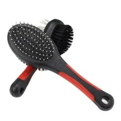 Brosse Chat Double Face De Couleur Noir Et Rouge -Couchages pour chats Magasin brosse chat double face de couleur noir et rouge 2