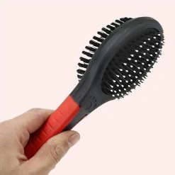 Brosse Chat Double Face De Couleur Noir Et Rouge