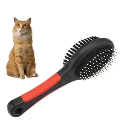 Brosse Chat Double Face De Couleur Noir Et Rouge -Couchages pour chats Magasin brosse chat double face de couleur noir et rouge 5