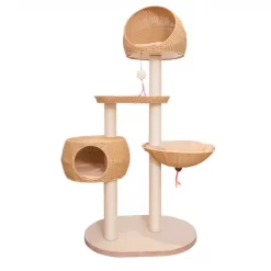 Cadre D’escalade En Bois De Sisal Pour Chat -Couchages pour chats Magasin cadre d escalade en bois de sisal pour chat 2