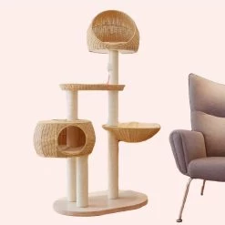 Cadre D’escalade En Bois De Sisal Pour Chat