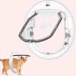 Chatière Chat Ronde Verrouillable à 4 Voies