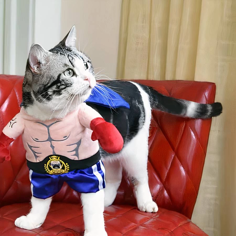 Costumes De Boxeur Pour Chat 2 Costumes De Boxeur Pour Chat – Image 2