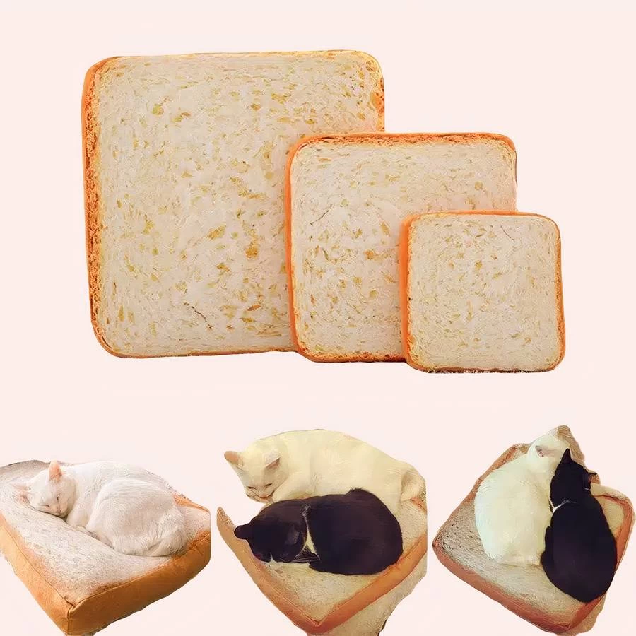 Coussin Chat En Forme De Pain De Mie 1 Coussin Chat En Forme De Pain De Mie