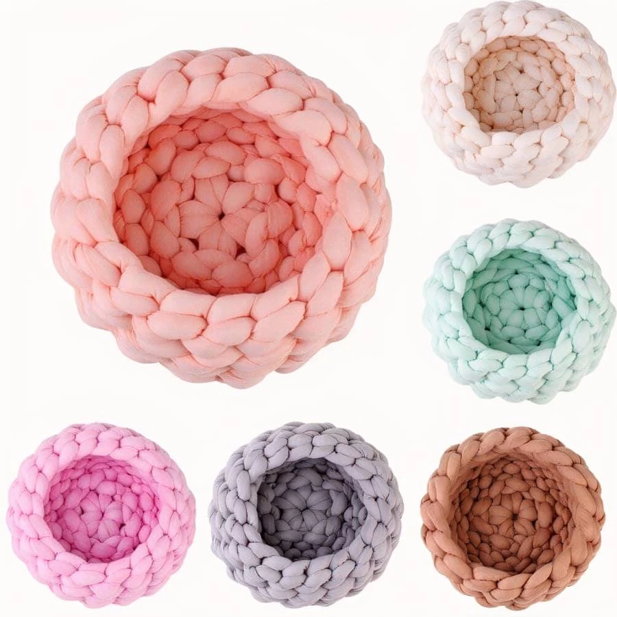 Coussin Doux En Coton Tricoté Pour Chat 2 Coussin Doux En Coton Tricoté Pour Chat – Image 2