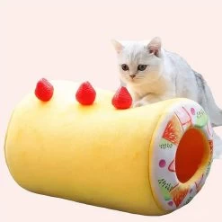 Coussin En Forme De Tarte Aux Fruits Pour Chat