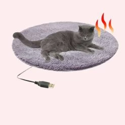 Coussin En Peluche Chauffant Pour Chat