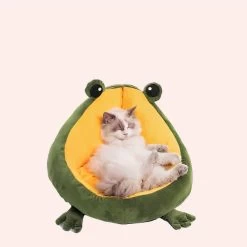 Coussin Pour Chat En Forme De Grenouille