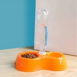 Double Bol En Plastique Avec Distributeur D’eau Pour Chat -Couchages pour chats Magasin double bol en plastique avec distributeur d eau pour chat 2