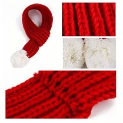Écharpe De Noël En Tricot Pour Chat -Couchages pour chats Magasin echarpe de noel en tricot pour chat 3
