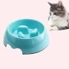 Gamelle Anti Glouton Couleur Unie Pour Chat