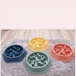 Gamelle Anti Glouton En Plastique Avec Caoutchouc Antidérapant -Couchages pour chats Magasin gamelle anti glouton en plastique avec caoutchouc antiderapant 1