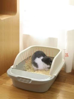 Grand Bac à Litière En Plastique Pour Chat -Couchages pour chats Magasin grand bac a litiere en plastique pour chat 3