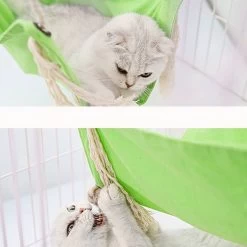 Hamac En Coton Pour Chat -Couchages pour chats Magasin hamac en coton pour chat 3