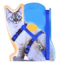 Harnais En Nylon Ajustable Pour Chat -Couchages pour chats Magasin harnais en nylon ajustable pour chat 3