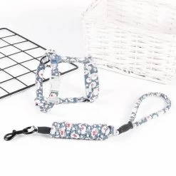 Harnais Fleuri Avec Laisse Réglable Pour Chat 8 Harnais Fleuri Avec Laisse Réglable Pour Chat -Couchages pour chats Magasin harnais fleuri avec laisse reglable pour chat 3