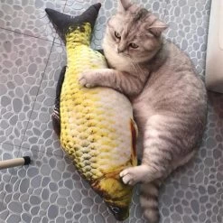 Jouet En Peluche Pour Chat En Forme De Poisson