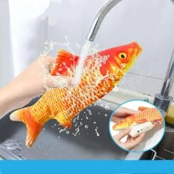 Jouet Interactif Pour Chat | Poisson électrique Vibrant Avec Herbe à Chat -Couchages pour chats Magasin jouet interactif pour chat poisson electrique vibrant avec herbe a chat 2