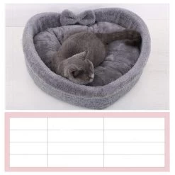 Lit En Forme De Coeur Pour Chat -Couchages pour chats Magasin lit en forme de coeur pour chat 2