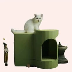 Litière En Forme De Niche Pour Chat