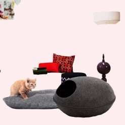 Niche En Forme D’oeuf Pour Chat