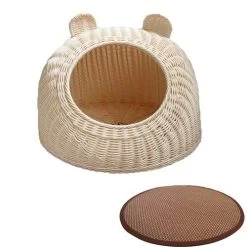 Niche Tissée En Rotin D’été Pour Chat -Couchages pour chats Magasin niche tissee en rotin d ete pour chat 6