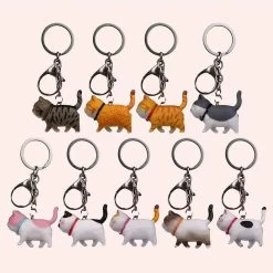 Porte-clés Avec Adorable Petit Chat