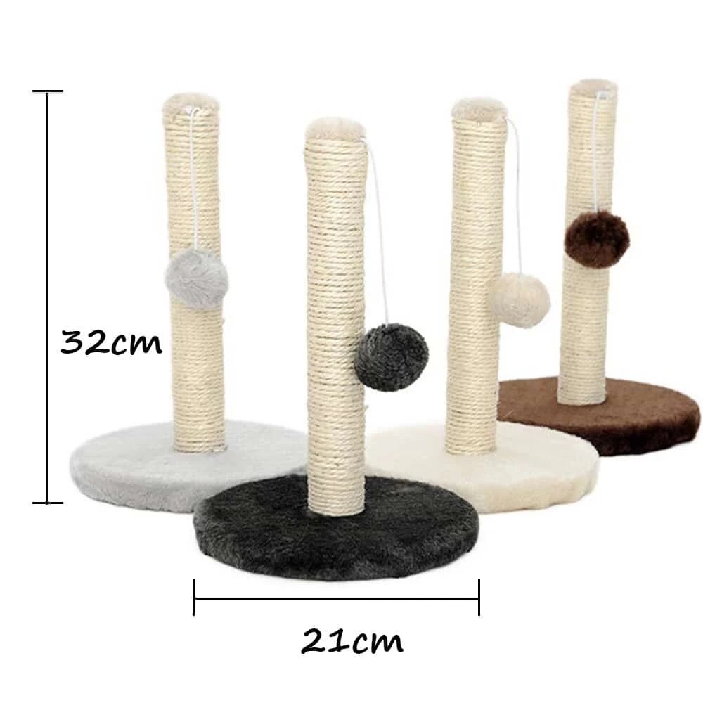 Poste à Gratter En Sisal Avec Boules Pour Chat 5 Poste à Gratter En Sisal Avec Boules Pour Chat – Image 5