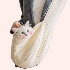 Sac à Bandoulière En Toile Pour Chat