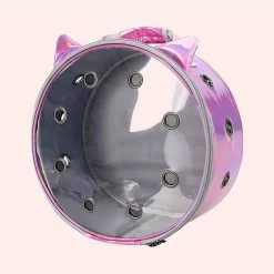 Sac Ă Dos Rond Transparent Et Respirant Pour Chat