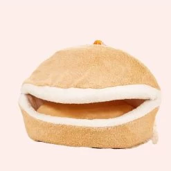 Sac De Couchage Forme Hamburger Pour Chat