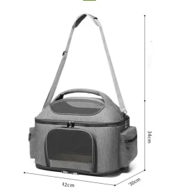 Sac De Transport Chat Avec Maille Latérale -Couchages pour chats Magasin sac de transport chat avec maille laterale 2