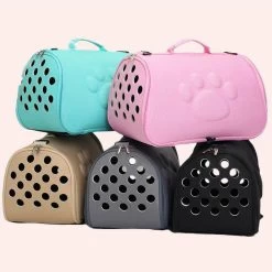 Sac De Transport Respirant Couleur Unie Pour Chat