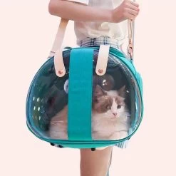 Sac De Transport Transparent Pliable Pour Chat