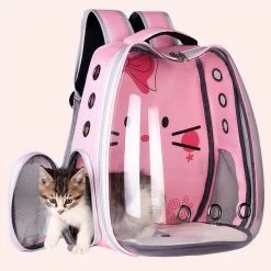Sac De Transport Type Capsule Transparente Pour Chat