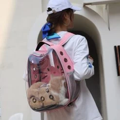 Sac De Transport Type Capsule Transparente Pour Chat -Couchages pour chats Magasin sac de transport type capsule transparente pour chat 3