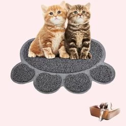 Tapis De Litière Antidérapant Pour Chat