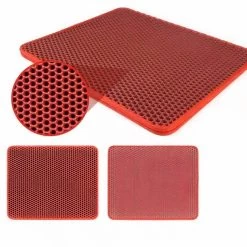 Tapis De Litière Coloré à Double Couche Pour Chat -Couchages pour chats Magasin tapis de litiere colore a double couche pour chat 5