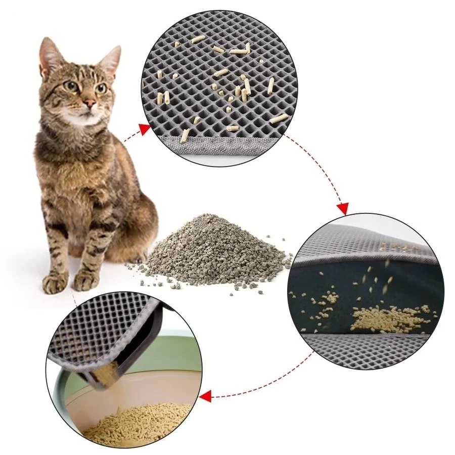Tapis De Litière Noir Pliable Pour Chat 3 Tapis De Litière Noir Pliable Pour Chat – Image 3