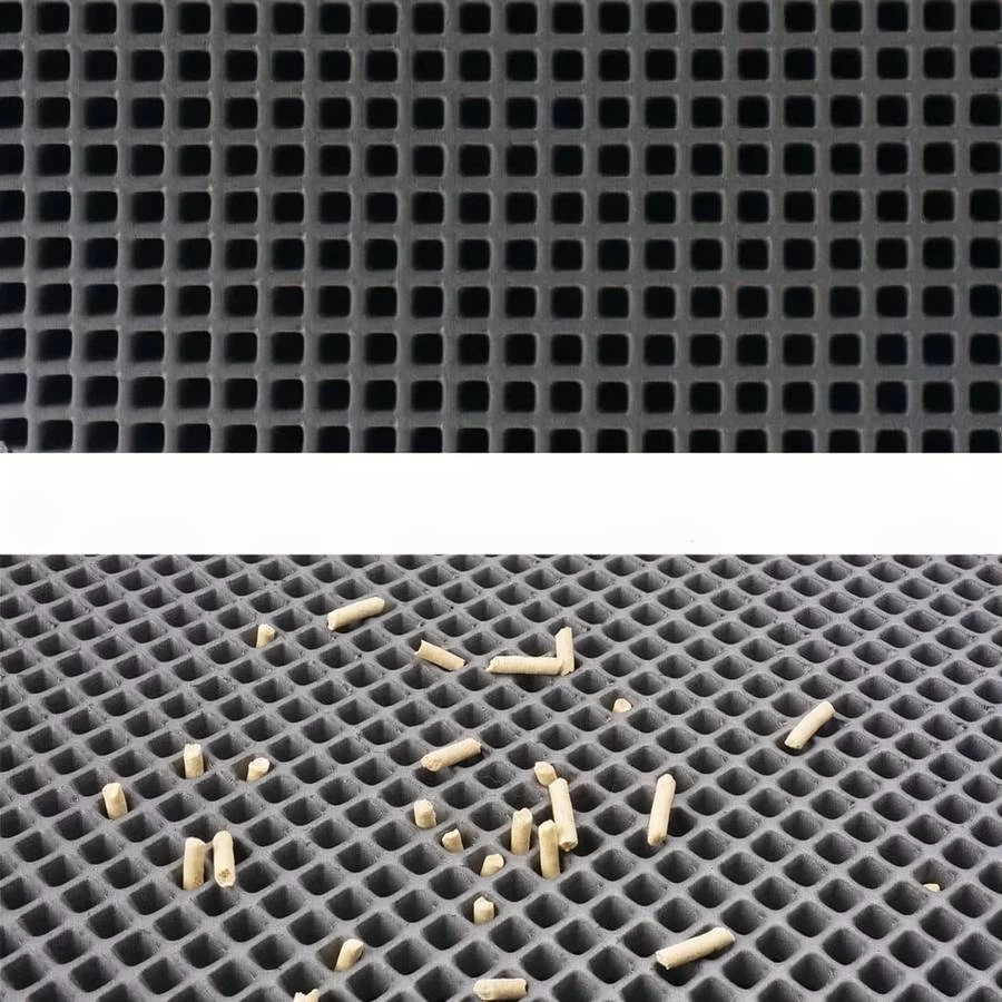 Tapis De Litière Noir Pliable Pour Chat 2 Tapis De Litière Noir Pliable Pour Chat – Image 2