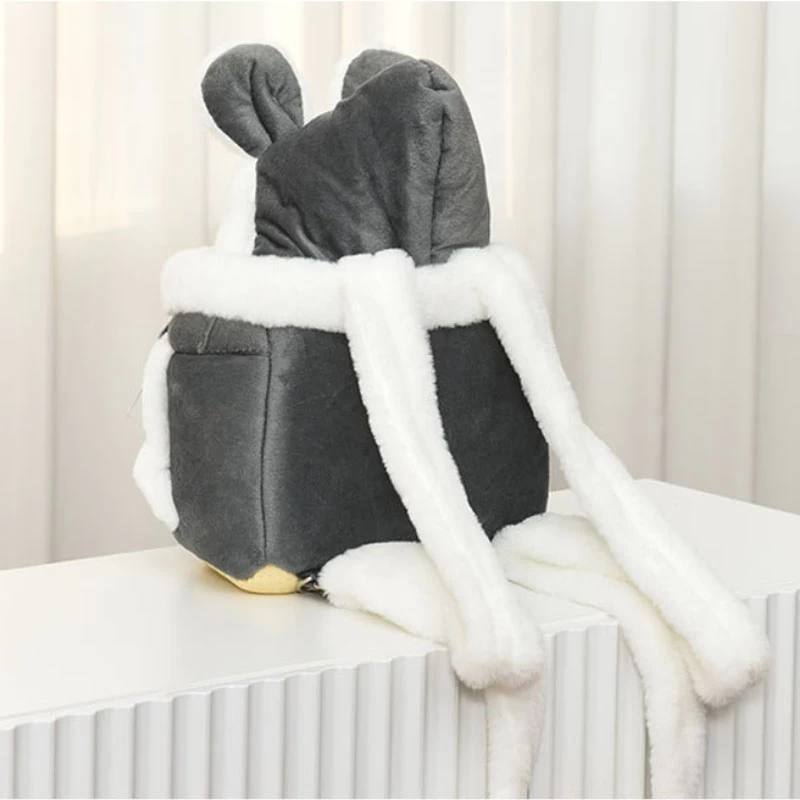 Sac à Dos Chat En Peluche Doux Et Chaud 4 Sac à Dos Chat En Peluche Doux Et Chaud – Image 4