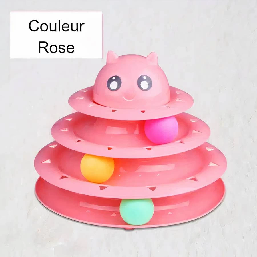 Tour Avec Une Tête De Chat En Plastique Pour Chat 2 Tour Avec Une Tête De Chat En Plastique Pour Chat – Image 2