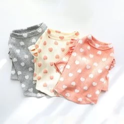 Vêtement De Printemps Imprimé Coeur Pour Chat -Couchages pour chats Magasin vetement de printemps imprime coeur pour chat 2